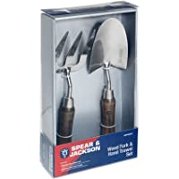 Spear &amp- Jackson HANDTOOLSET1 - Llana de Acero y Tenedor- Color Plateado y marrón